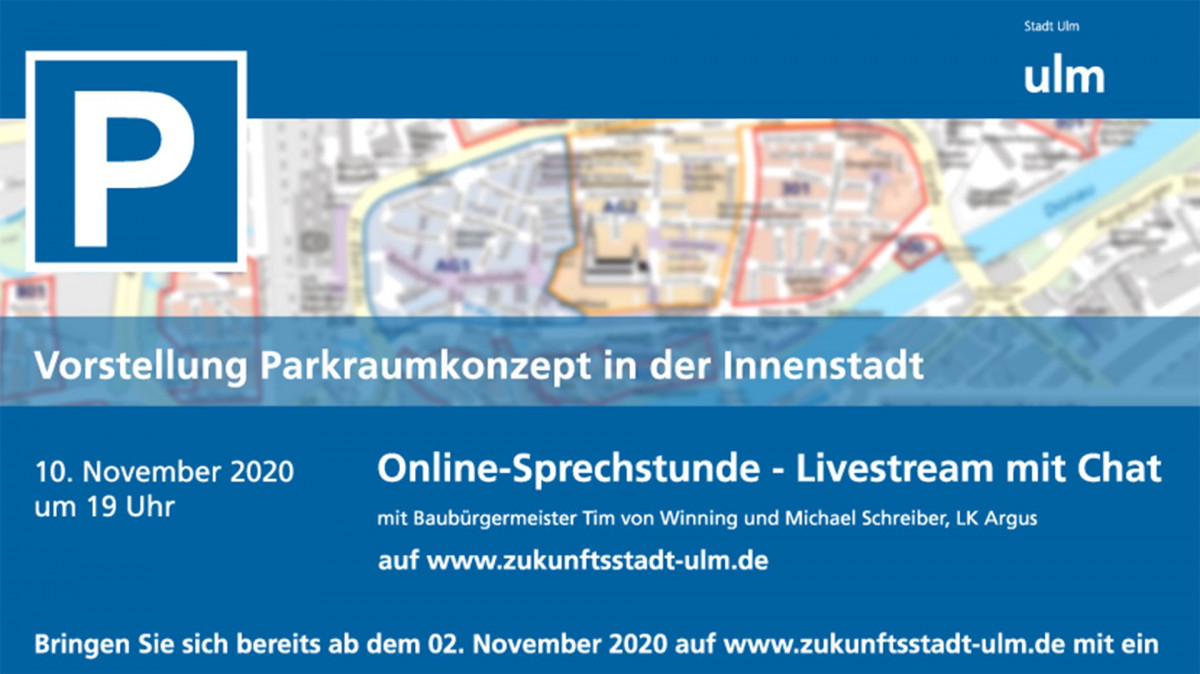 Hinweis auf Online-Sprechstunde Parkraummanagement am 20.11.2020