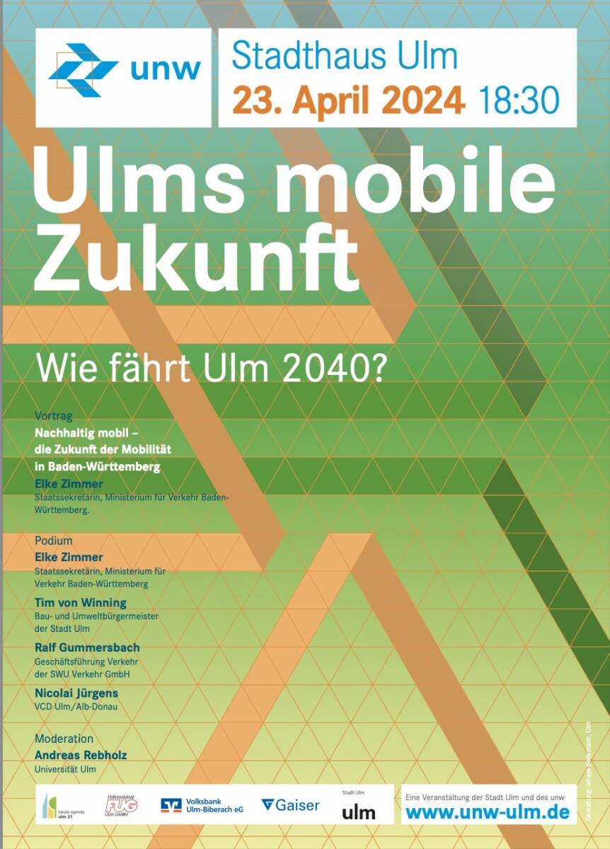 Stadthausveranstaltung 2024 "Ulms mobile Zukunft"